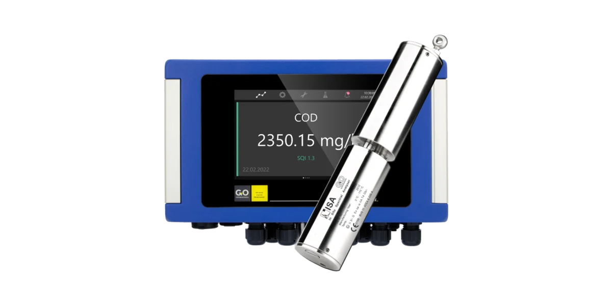 Analizador en línea con sensor ISA para medición de DQO en agua y efluentes