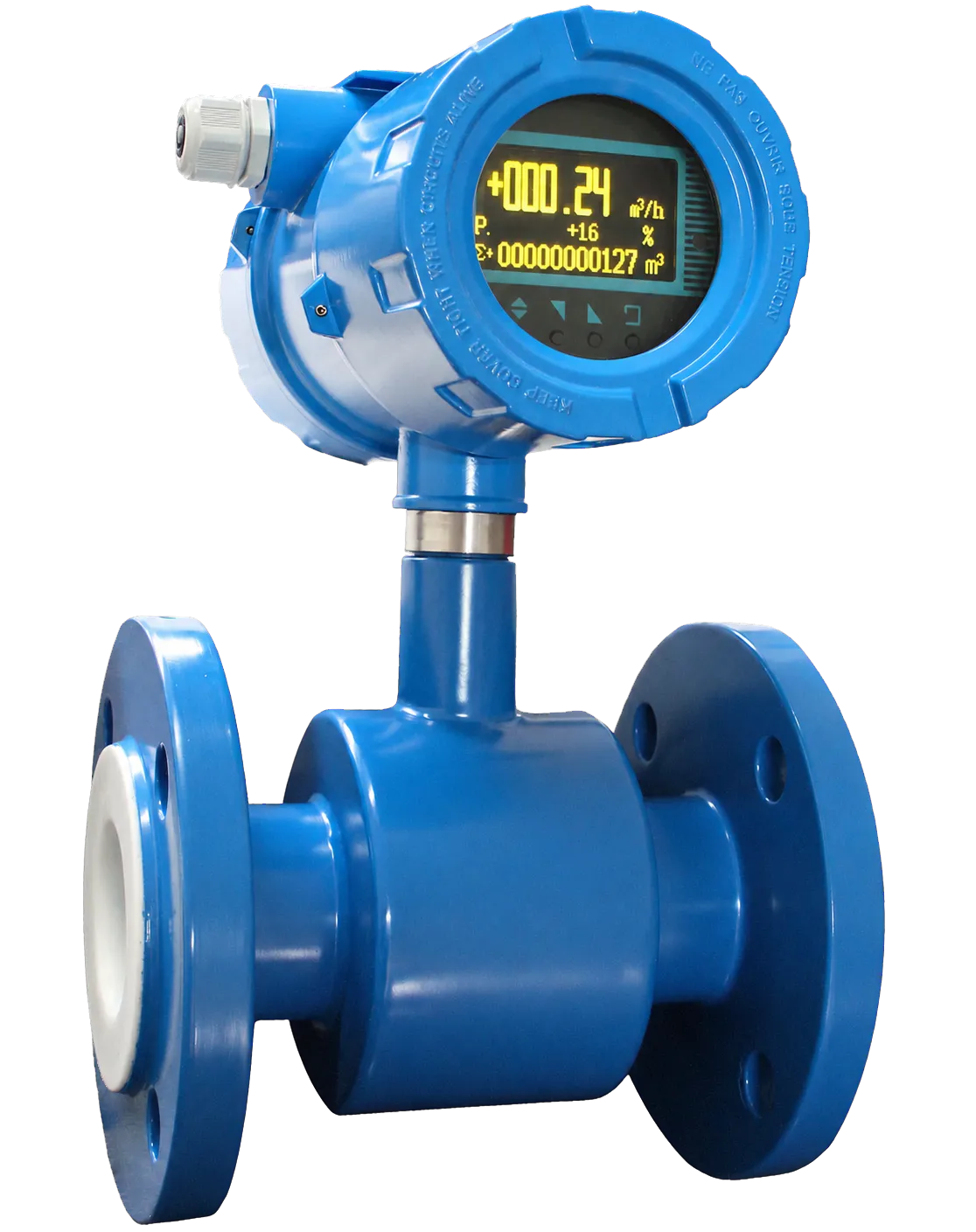 Flujómetro electromagnético para medición de caudal en agua
