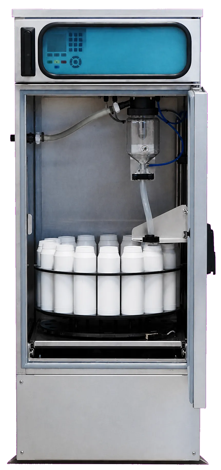 Sistema automático de muestreo de agua con botellas